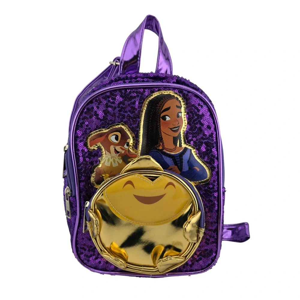 Disney Wish Sequin Mini Backpack‎ Asha Star Valentino Purple